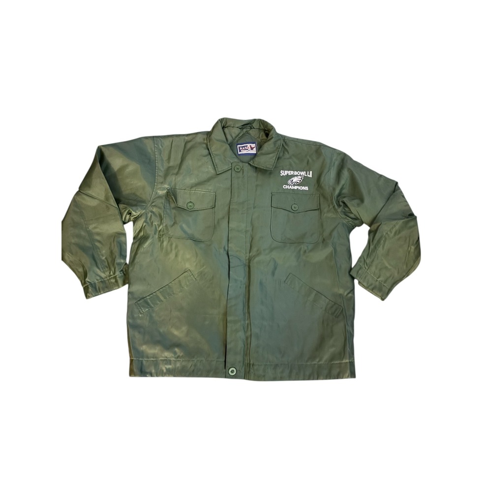 Men Eagle's Super Bowl LII Championship Logo Sporty Jacket Size Large - Picture 1 of 7